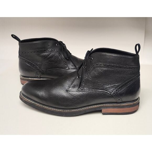 Nunn Bush Ozark Plain Toe Chukka Ankle Boots Color Black 84777 SIZE 11M - Picture 2 of 12